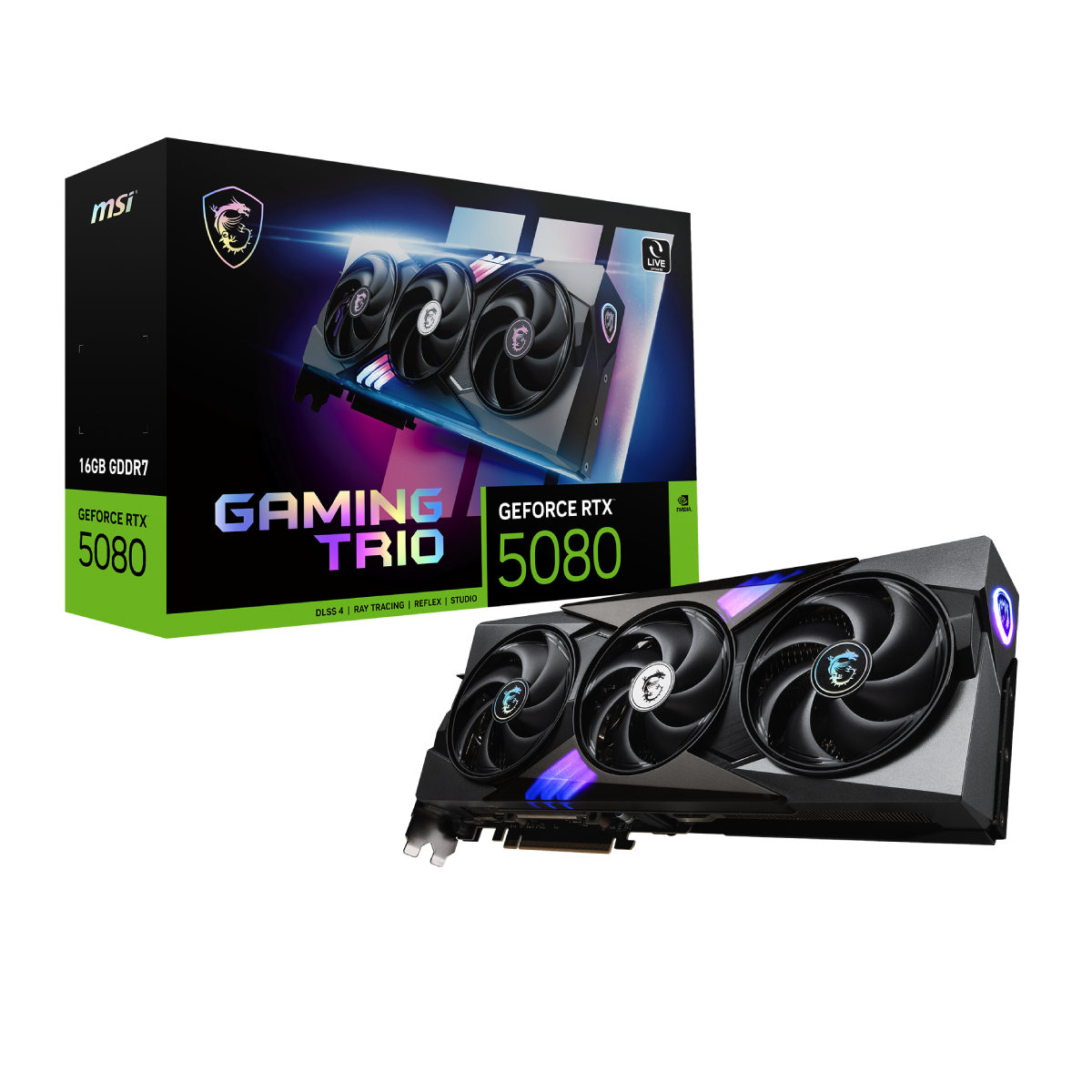 Tarjeta grafica MSI NVIDIA GeForce RTX 5080 Gaming Trio