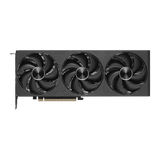 Tarjeta gráfica MSI GeForce RTX 5080 Inspire 3X OC en negro, con disipador y puertos HDMI y DisplayPort visibles.