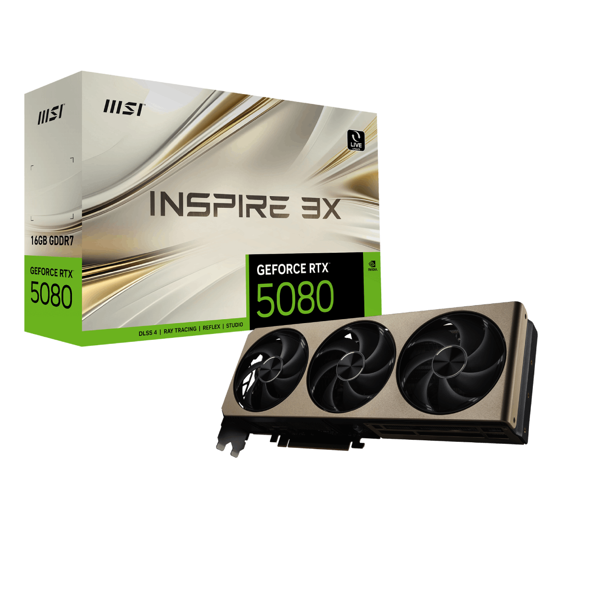 Tarjeta grafica MSI NVIDIA GeForce RTX 5080 INSPIRE 3X