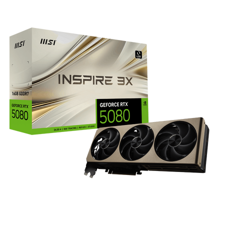 Tarjeta grafica MSI NVIDIA GeForce RTX 5080 INSPIRE 3X