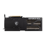 Tarjeta gráfica MSI GeForce RTX 5080 16G VENTUS 3X OC con disipador de ventiladores y diseño compacto, vista frontal de la VGA.