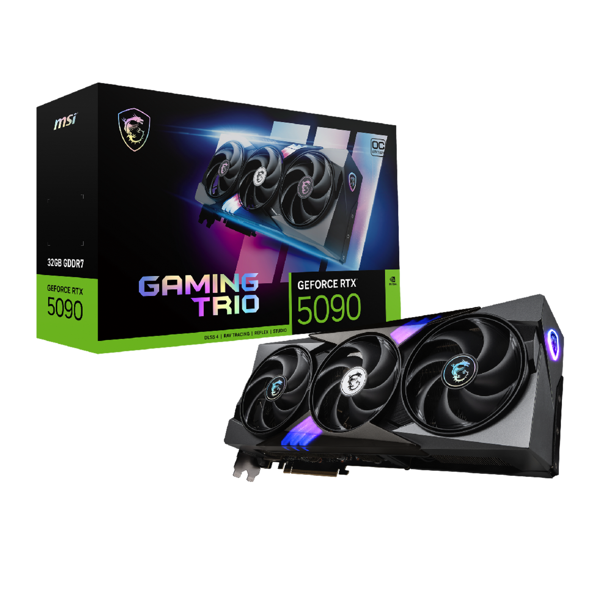 tarjeta grafica msi nvidia geforce rtx 5090 32g gaming trio oc