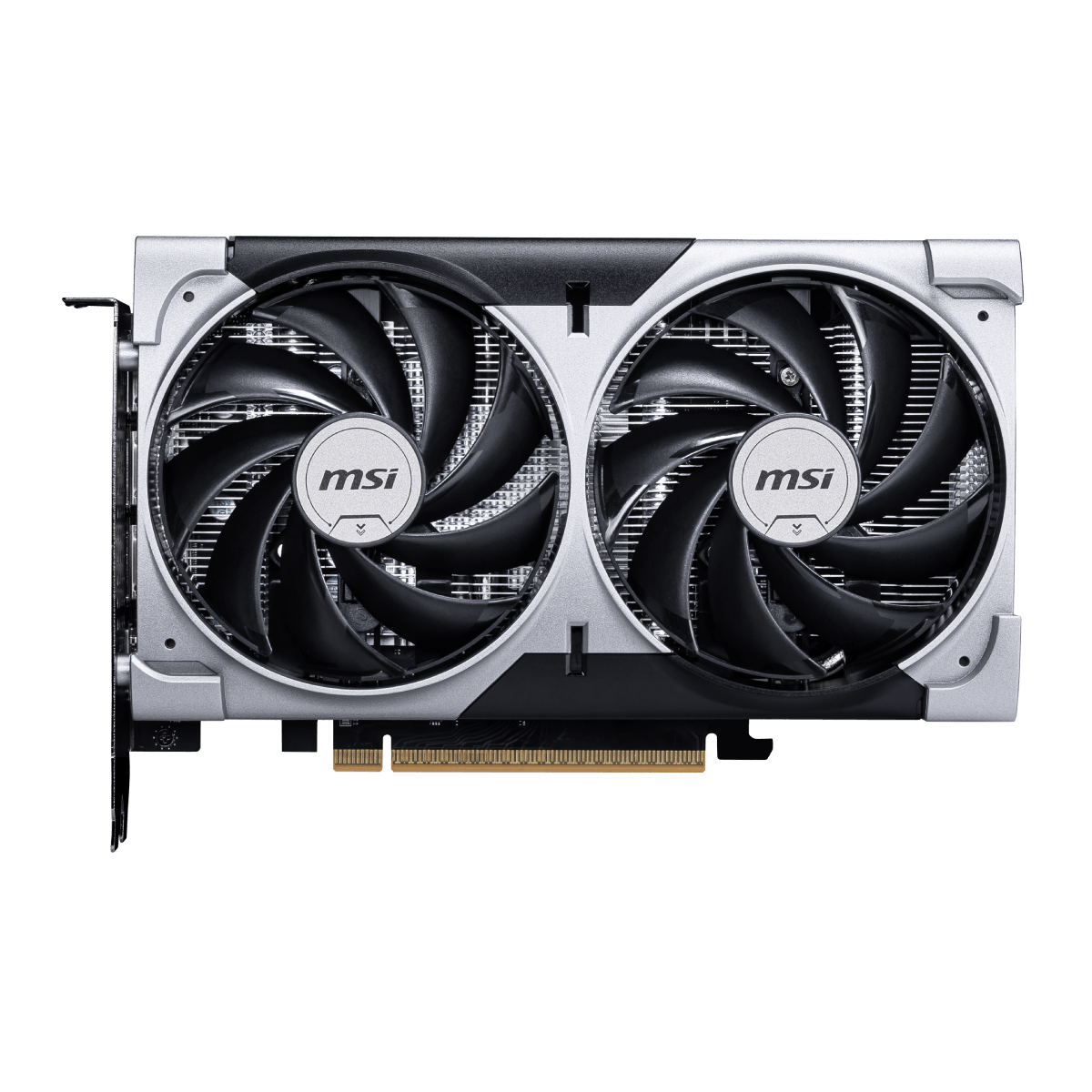 Tarjeta gráfica MSI GeForce RTX 5060 8G VENTUS 2X OC, VGA, con disipador de doble ventilador y diseño compacto.