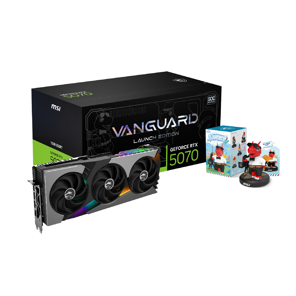 tarjeta grafica msi nvidia rtx 5070 12g vanguard soc launch edition