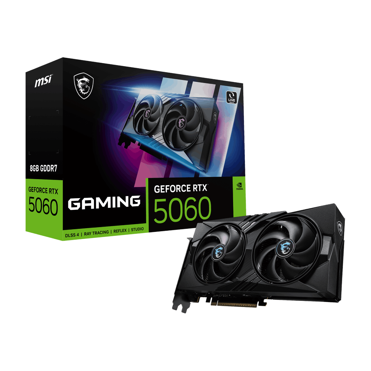 Tarjeta grafica de NVIDIA MSI GeForce RTX 5060 8G Gaming
