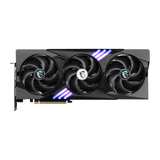 Tarjeta gráfica MSI GeForce RTX 5070 Ti 16G GAMING TRIO con disipador y ventiladores, vista frontal, para gaming y alto rendimiento.