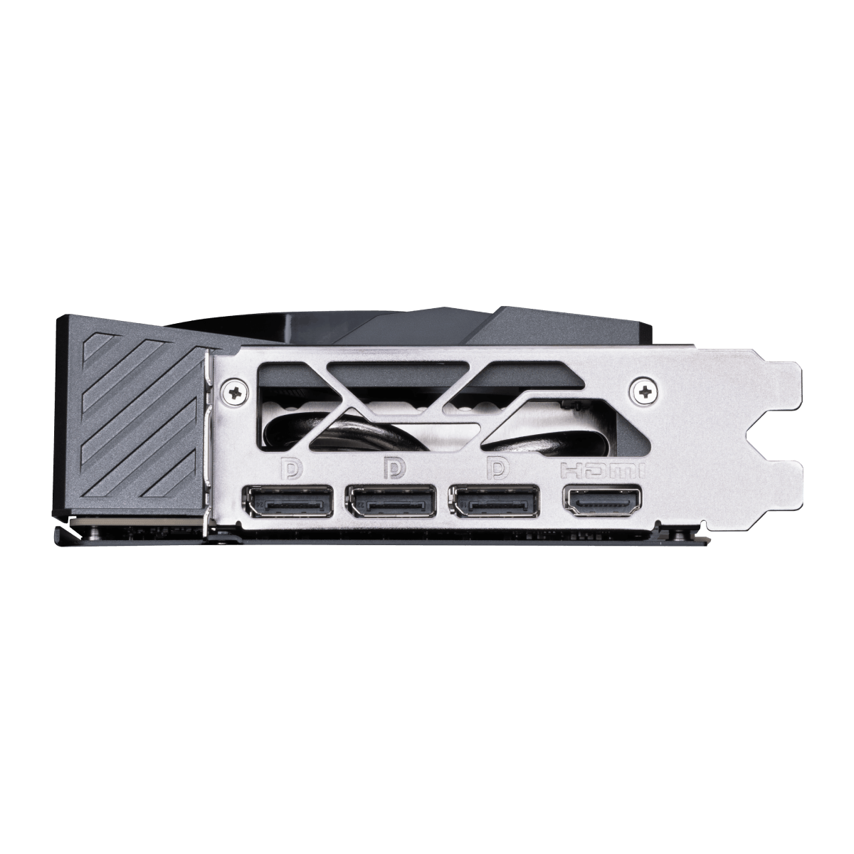 Tarjeta gráfica MSI GeForce RTX 5070 Ti 16G GAMING TRIO con ventiladores y disipador, vista frontal de la tarjeta VGA.