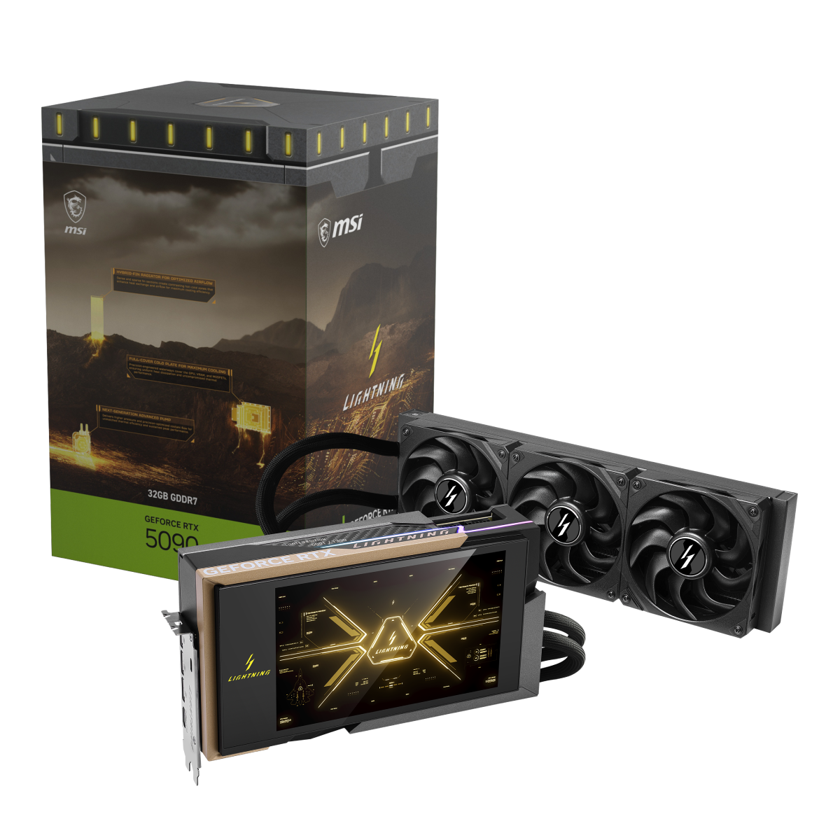 Tarjeta grafica NVIDIA de MSI GeForce RTX 5090 Lightning Z de 32G