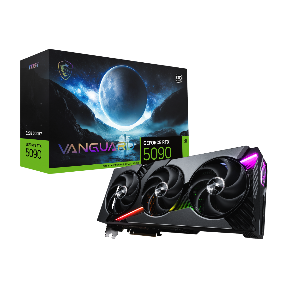 Tarjeta grafica NVIDIA de MSI GeForce RTX 5090 Vanguard OC