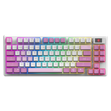 Teclado gaming inalambrico de MSI Forge GK600 TKL W VIOLET