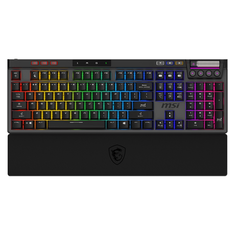 Teclado gaming de MSI Strike PRO W Silent inalambrico en español