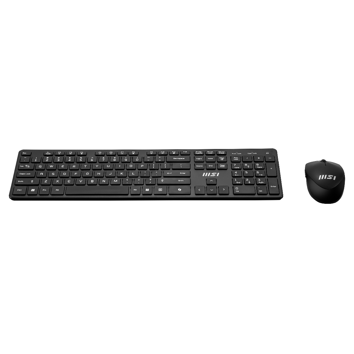 Teclado y ratón inalámbricos MSI Wireless Combo Copilot PRO, diseño ergonómico y funcional en color negro.