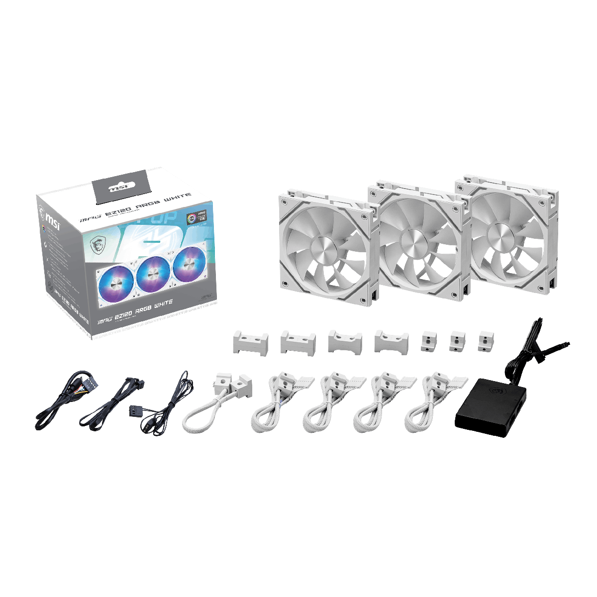 Ventilador para PC de MSI MPG EZ120 ARGB WHITE-3W